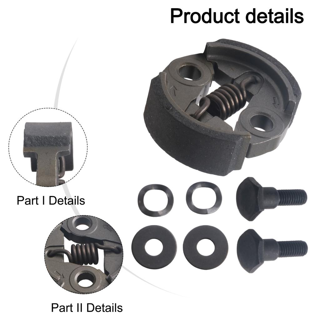 Replacement Clutch Set with Screws for 2 34F Brush Cutter Grass Trimmer Garden Power Tool Component for Repairs