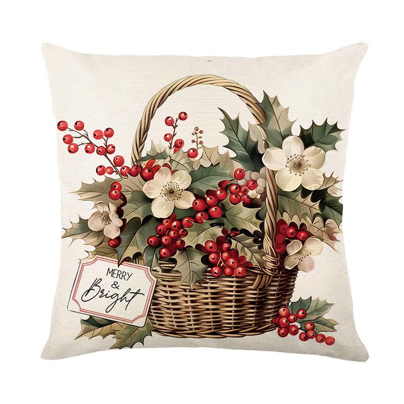 Neue Weihnachts-Kissenbezüge mit Druck Heim Sofa Dekoration Kissenbezüge Schlafzimmer Kissenbezüge