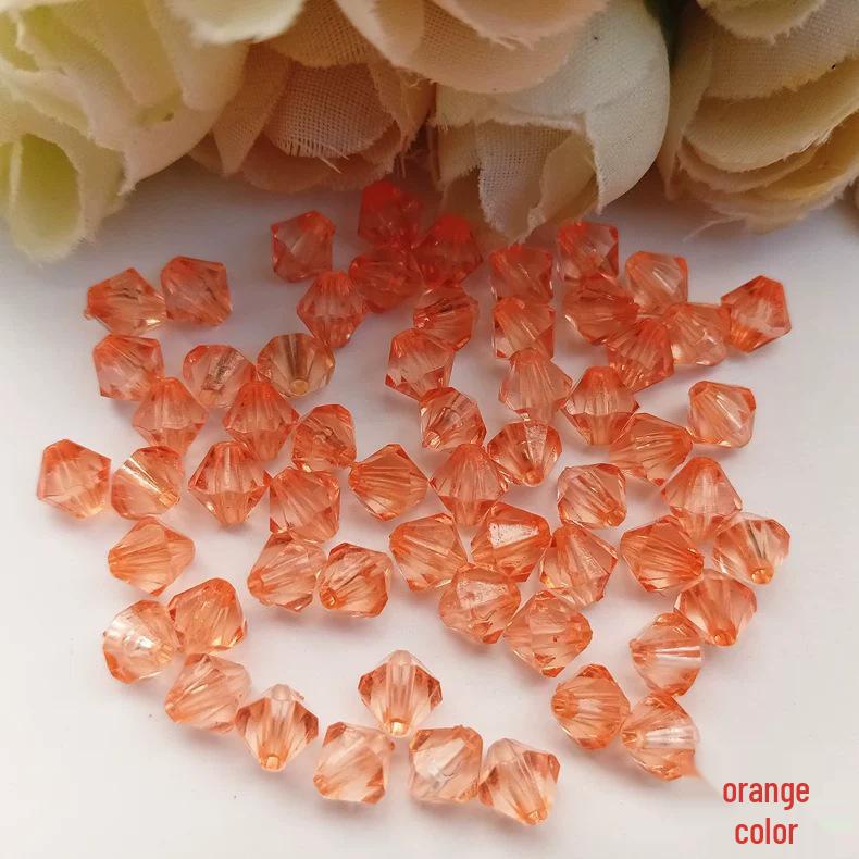 DIY Jewelry Accessories: 6mm Transparent Acrylic Rhombus Beads for Door Curtains