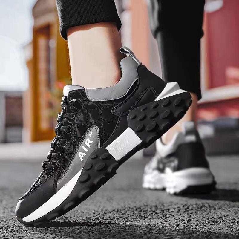 Men's Plus-Size Sports Casual Shoes with Thick Non-slip Soft Soles - Dad Style Forrest Gump Running Sneakers