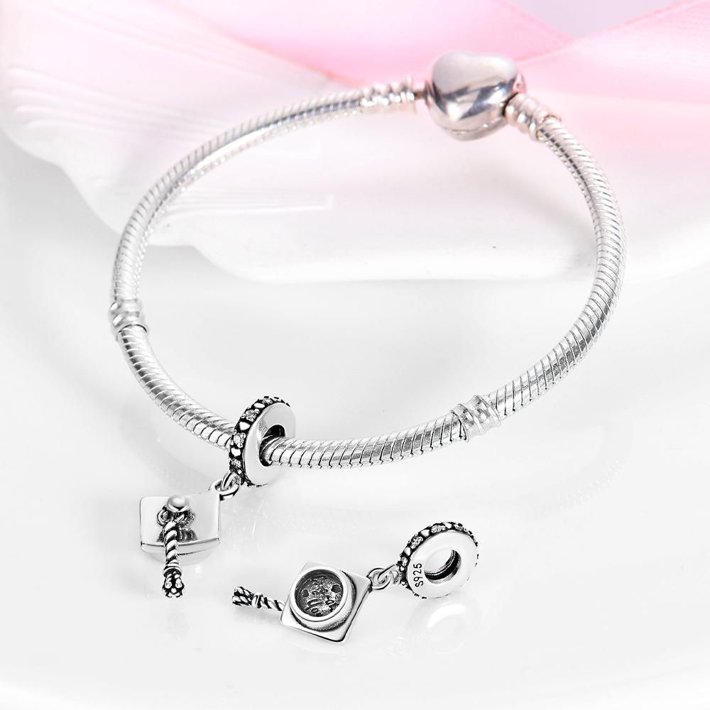 Authentic Charm Bead Charms copper Graduation Season Bachelors Hat Bead Charms Compatible With Charm Bead Charms Plata Bracelets Ideal For Women Wome