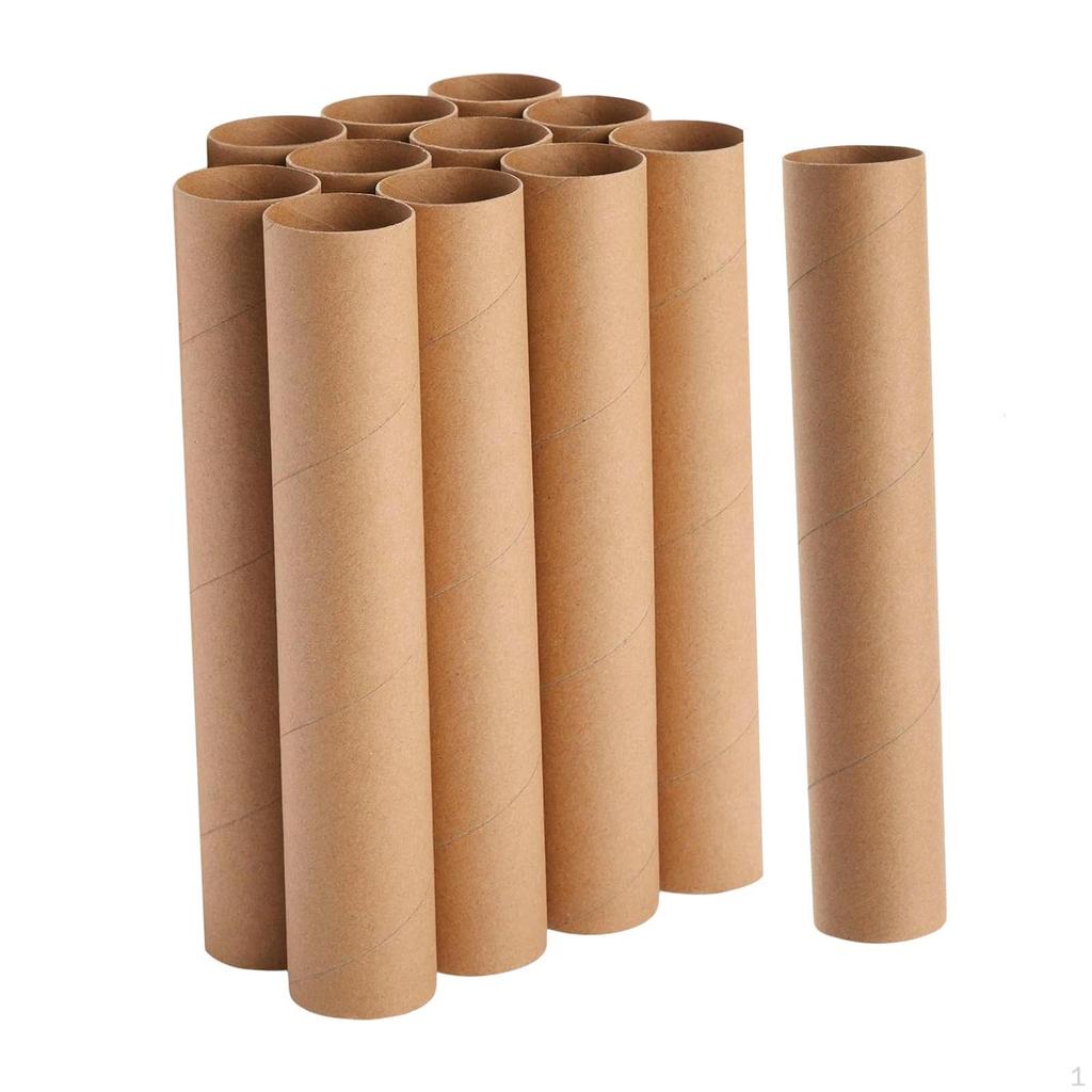 12 Pieces Craft Rolls Eco Friendly Round Premium Paper Towel Tubes for Crafts Arts Projects