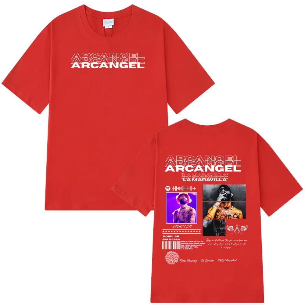 Rapper Arcangel Album 2026 T Shirt Unisexs Unisex Clothing Hip Hop Fashion Oversized Short Sleeve Tshirt Cotton Tshirts Fan Gift