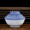 Ceramic Tableware Jingdezhen Blue and White Porcelain Ramen Soup Bowl Chinese Rice Bowls Dragon Pattern Vintage Dinnerware