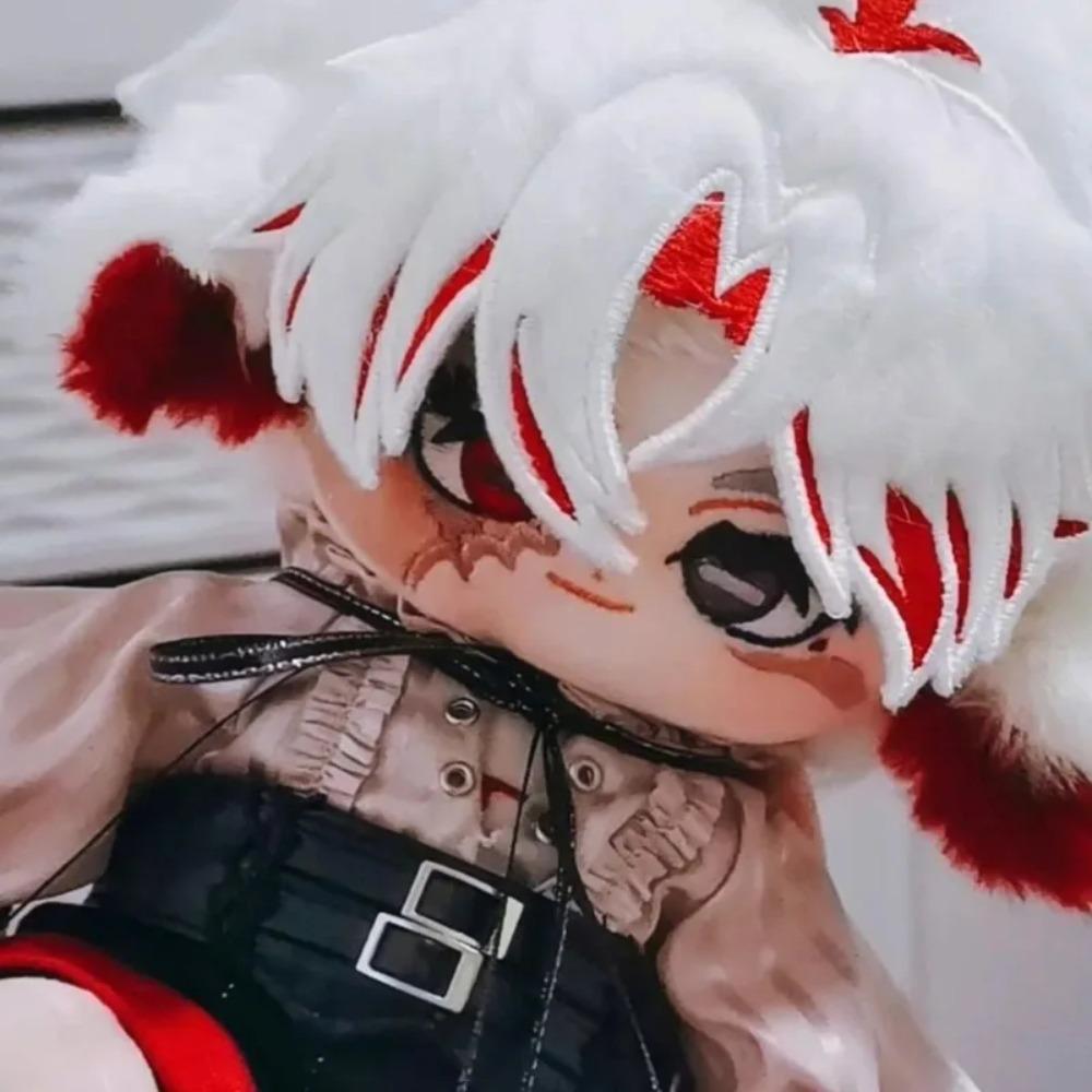 20cm Game Wuthering Waves Scar Kawaii Cosplay Anime Cotton Doll Body Cartoon Soft Plushies Change Suit Toy Figures Fans Gifts