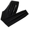 Trendy Thin Ice Silk Casual Pants Men's Comfortable Breathable Quick-drying Tied Feet Nine-point Pants Student Large-size Sweatpants Men