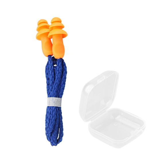 

1 пара широко используемых беруш с шумоподавлением, трехслойная звукоизоляция, водонепроницаемые компактные силиконовые беруши для мастерской оранжевый