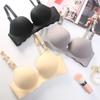Seamless Wireless Bra: Soft Cotton, Thick Style for Small Bust Lift