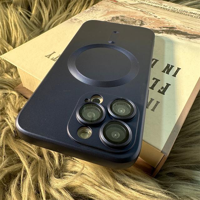 Luxury Matte For Magsafe Magnetic Wireless Charging Case For Iphone 11 12 13 14 Pro Max Plus Lens Shockproof Silicone Soft Cover
