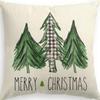 New Christmas Tree Printed Pillowcase Home Cushion Cover Christmas Decoration Sofa Pillowcase