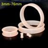2 Stück Supergroß Flexibler Silikon Doppel Flared Ohr Tunnel Plug Ohr Piercing Flesh Tunnel Ohr Gauge Expander Dehner Piercing
