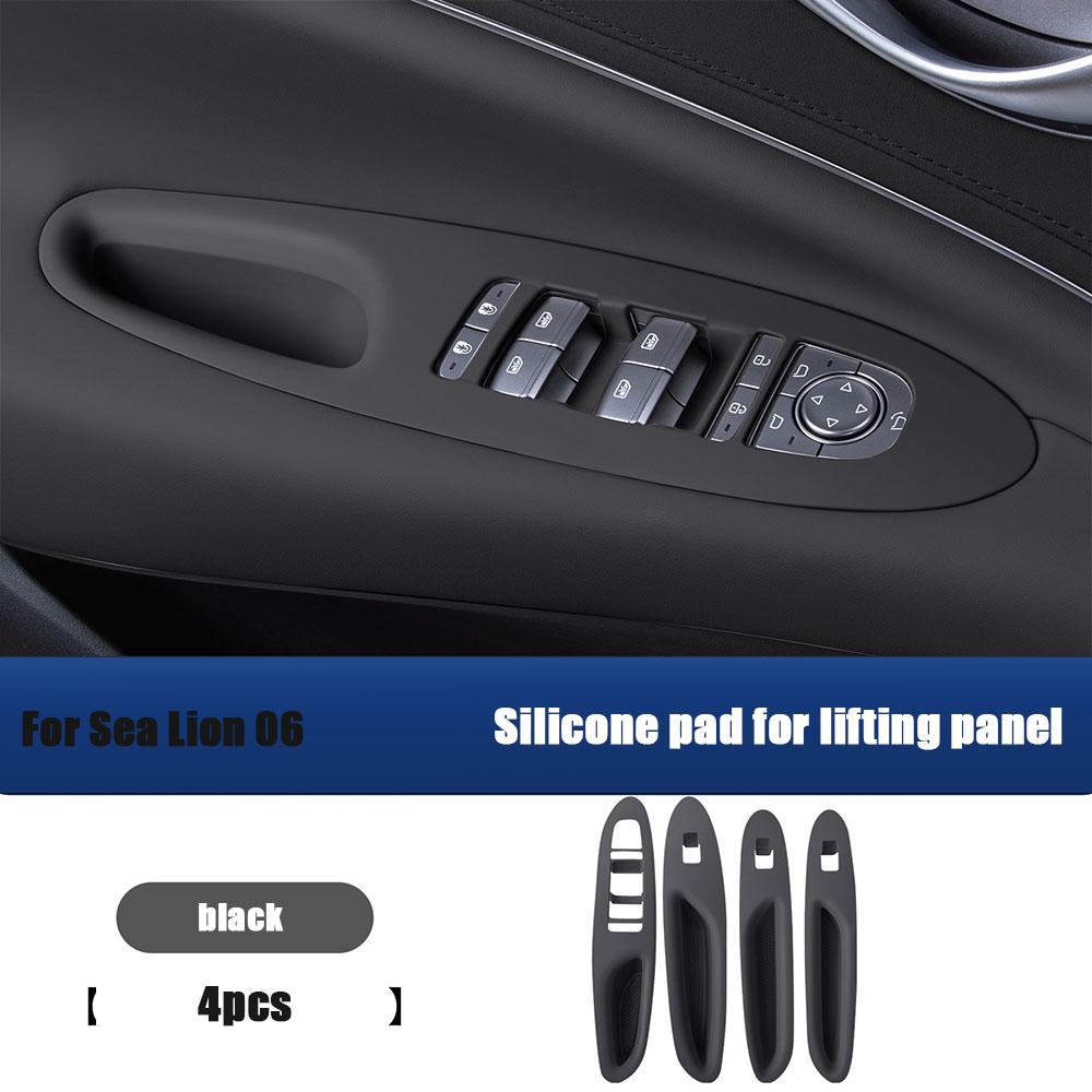 For BYD Seal Lion 06 DM-I Door Lift Window Panel Silicone Pad Storage Box Interior Decoration Accessories