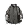 Camicia a Righe da Uomo a Maniche Lunghe Giacca Casual da Uomo Stile da Uomo
