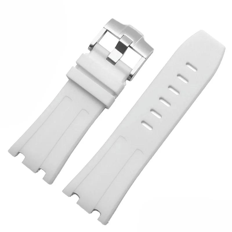 Silikon-Uhrenarmband für AP Audemars und Piguet Gummi-Uhrenarmband Royal Oak Offshore 26400 Wasserdicht Schweißfest Uhrenarmband 28