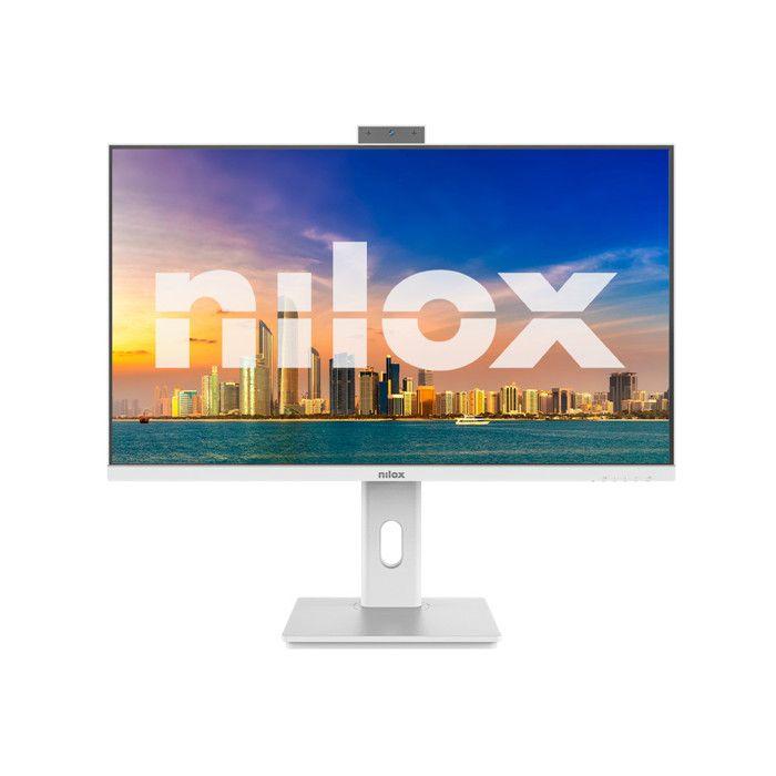 Nilox Monitor 27" Full HD 120Hz IPS 4ms Webcam Integrata Regolabile Bianco