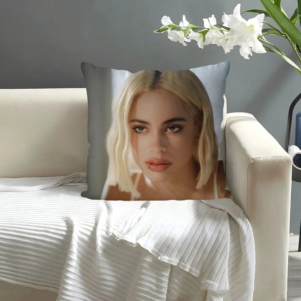 1PC Singer Martina Stoessel TINI Pillow Case Sofa Decorative Home Double-sided Printing Short Plush Cute Cushion Cover