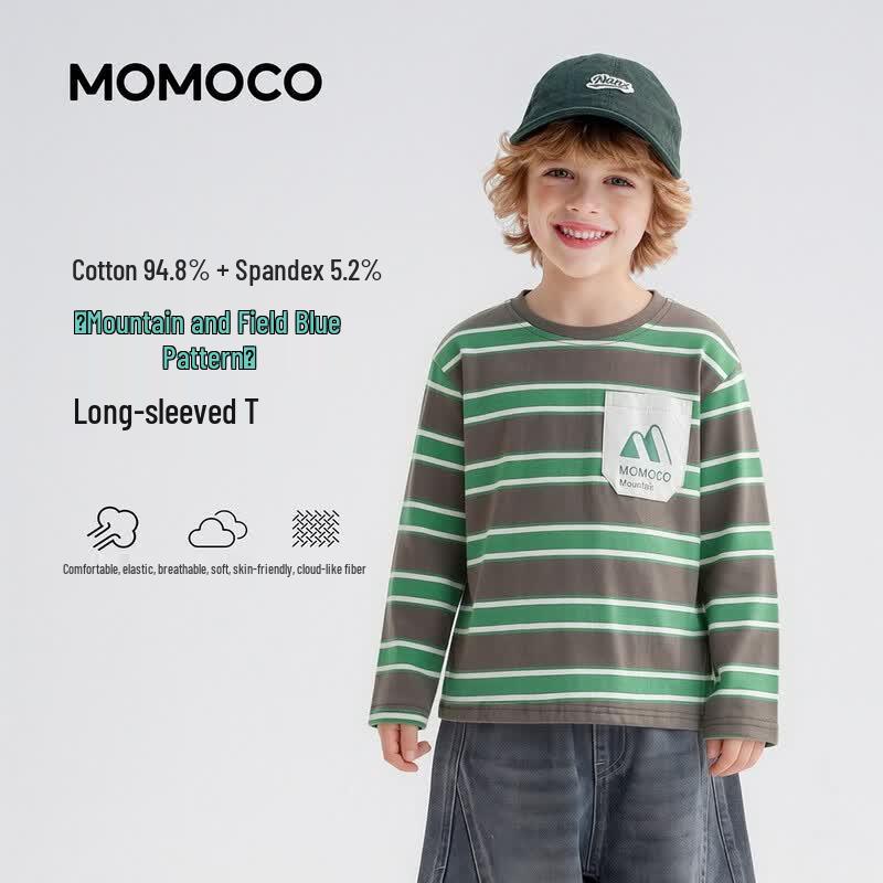 MOMOCO Kids' Casual Long-Sleeve T-Shirt