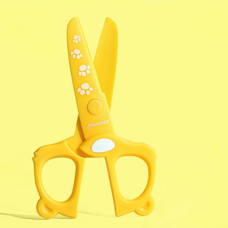 1pcs Kids Safety Scissor Cute Cartoon Plastic Knife Cutter for Children DIY Paper Handwork Office School Student F7231