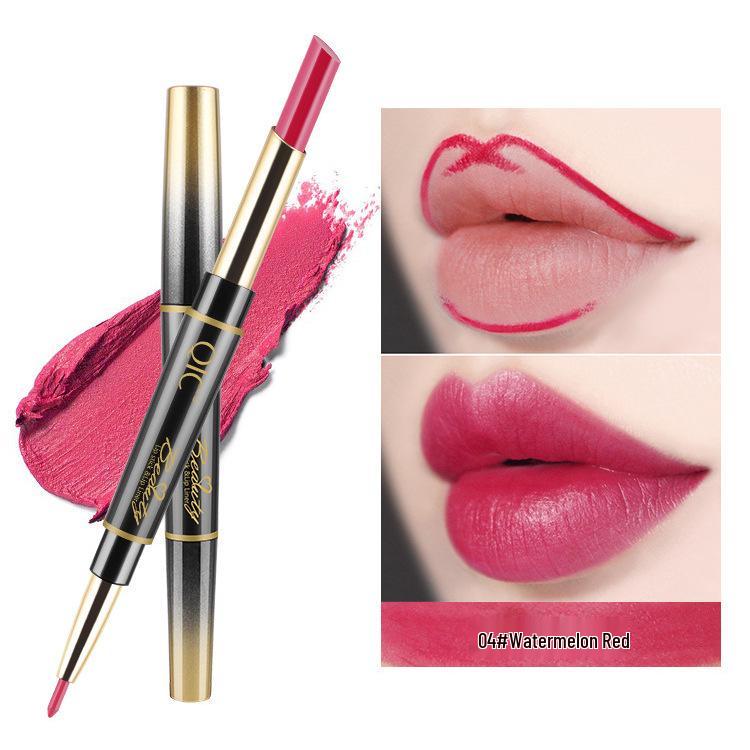 Waterproof Matte Lipstick & Gloss Dual-Ended Lip Liner for Women