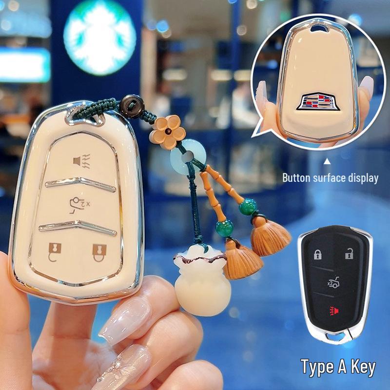 Cadillac Schlüsseletui für XT4, XT5, CT5, CT6, CT4, ATSL und GT4 - Speziell für Frauen entwickelt