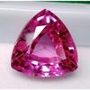 Natural Pink Sapphire 12-13 Ct Trillion Cut Certified Stunning Loose Gemstone
