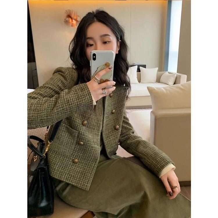 Stylish and Retro Short  Jacket for Women, Vintage French Style In Spring and Autumn, Suitable for Petite Sizes