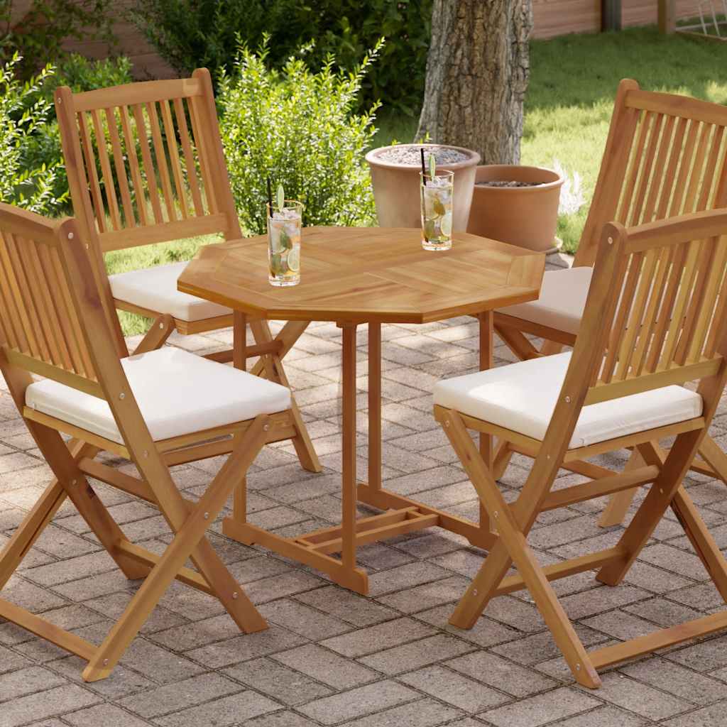 Table Top 80x80x2.5 cm Octagonal Solid Teak Wood