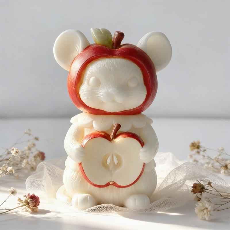 Stereoscopic Mouse Candle Making Silicone Mold Food Safe Easily Release Perfect For DIY Enthusiasts Gift Crafting