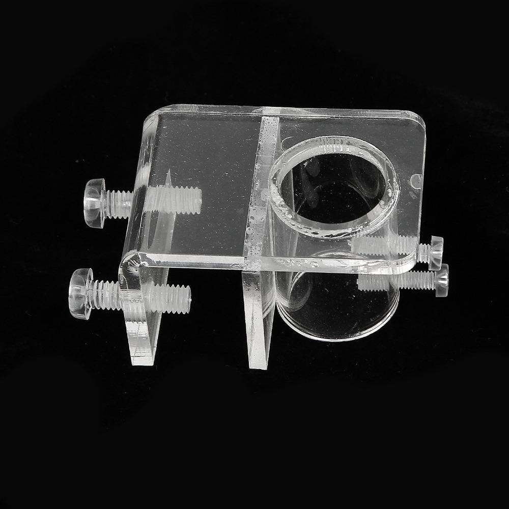 Akrylowy klips do rurki akwariowej o wysokiej przepuszczalności Przezroczysty uchwyt do rurki akwariowej Zbiornik na ryby