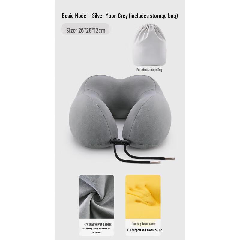 HANDUNYOU U-shaped Memory Foam Travel Neck Pillow