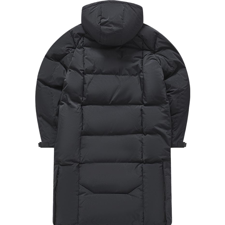 Fila Fusion X Fashion Casual Long Bread Hooded Down Jacket Men Outerwear Black T11M341910F-BK