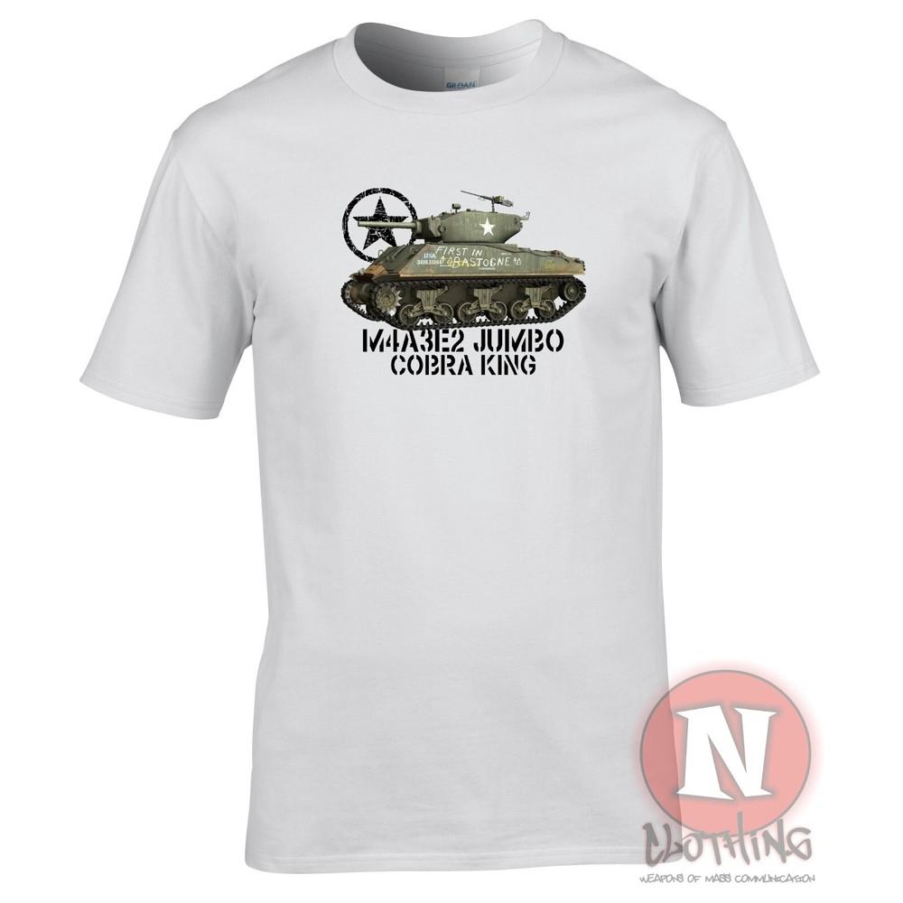 M4a3e2 Jumbo Cobra King Sherunisex Tank TShirt Military Ww2 Vehicle Wwii Wot S