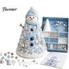 Handmade Gift for Craft Lovers DIY Beaded Tree Kit Adults, Christmas Bead Kit, Ornament Crafting Set 3D Holiday Tabletop Mantel Decoration Festive