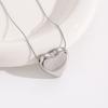 Elegant 18K Plated Titanium Steel Cross Necklace for Women - Light Luxury Clavicle Chain That Resists Fading