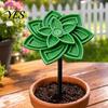 3D Printed Bee Feeder Flower Waterer, Garden Stake, Drinking Fountain Outdoor Decor, Hydration Device Open Anti-Drowning Trough, 2-in-1 Ornament
