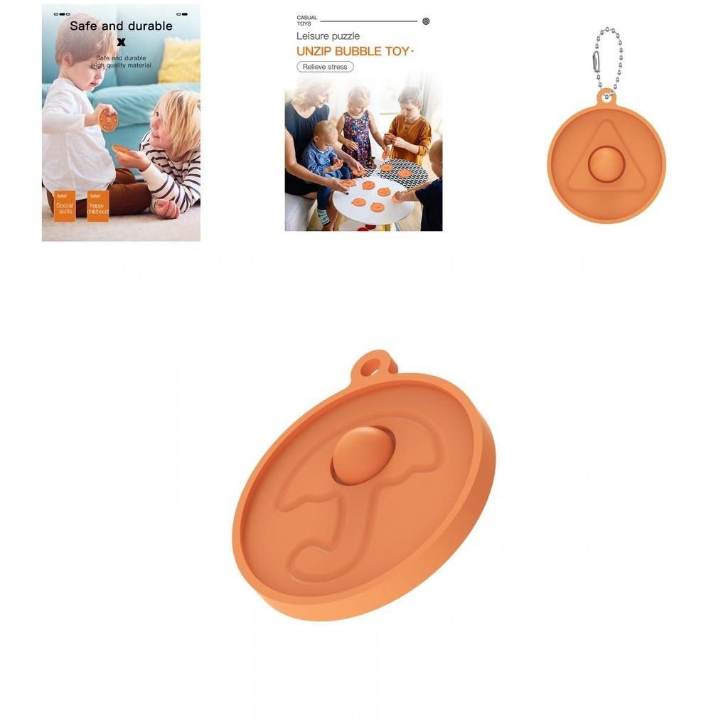 Squid Game Pop It Prosty wgłębienie Wciskana bańka Brelok Wisiorek Zabawka Fidget do redukcji stresu Zabawa