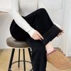 2025 Plus Size High Waist Fleece-gefütterte Hose für Damen—Dicke, Elastische, Vielseitige Freizeithose für Mollige Mädchen