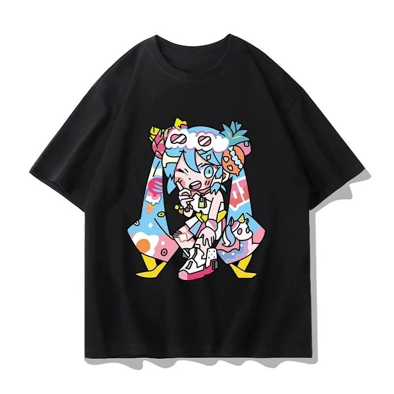 

Hatsune Miku Chibi Sad Face Meme Black Women And Men Comfortable Fashion T-Shirt 4XL
