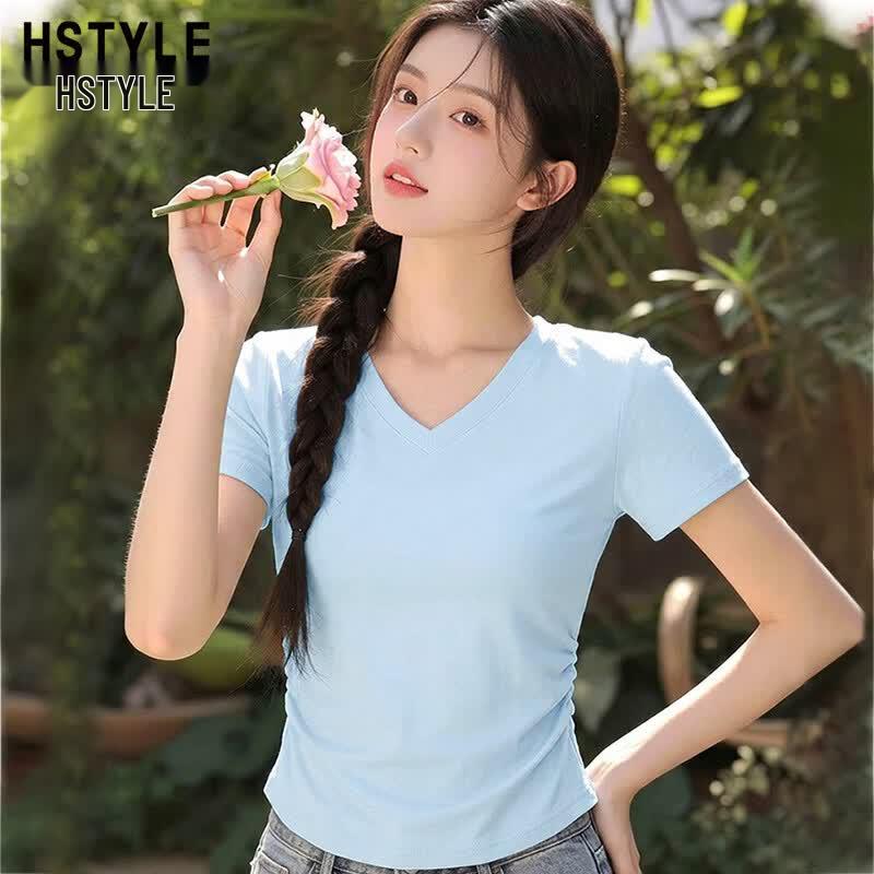 Women s V-Neck Short Sleeve T-Shirt S