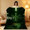 Game T-The O-Outlast T-Trials Throw High-Density Short Plush Blanket Soft Skin-Friendly for Sofa Nap Air-Conditioned Room