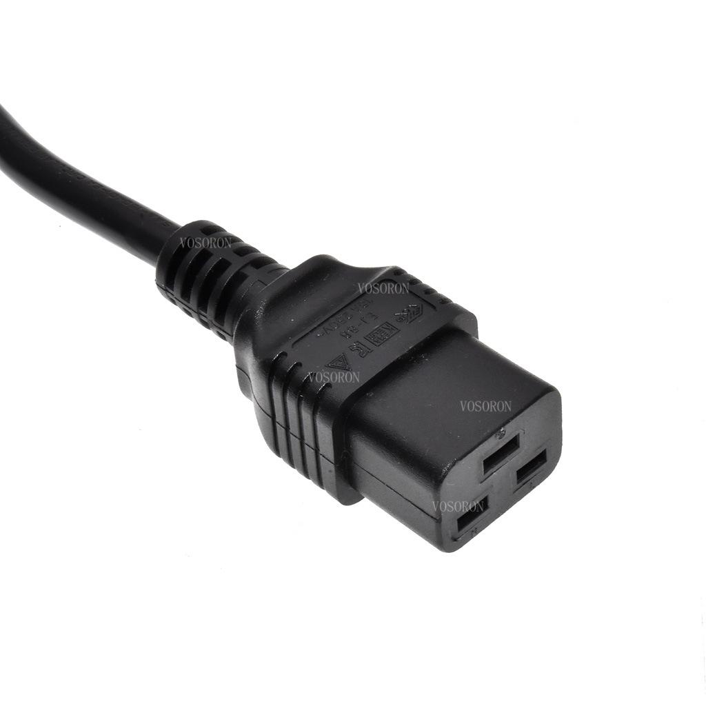 1.8m IEC320 C14 to C19 10A-16A Conversion Power Cord for UPS/Server