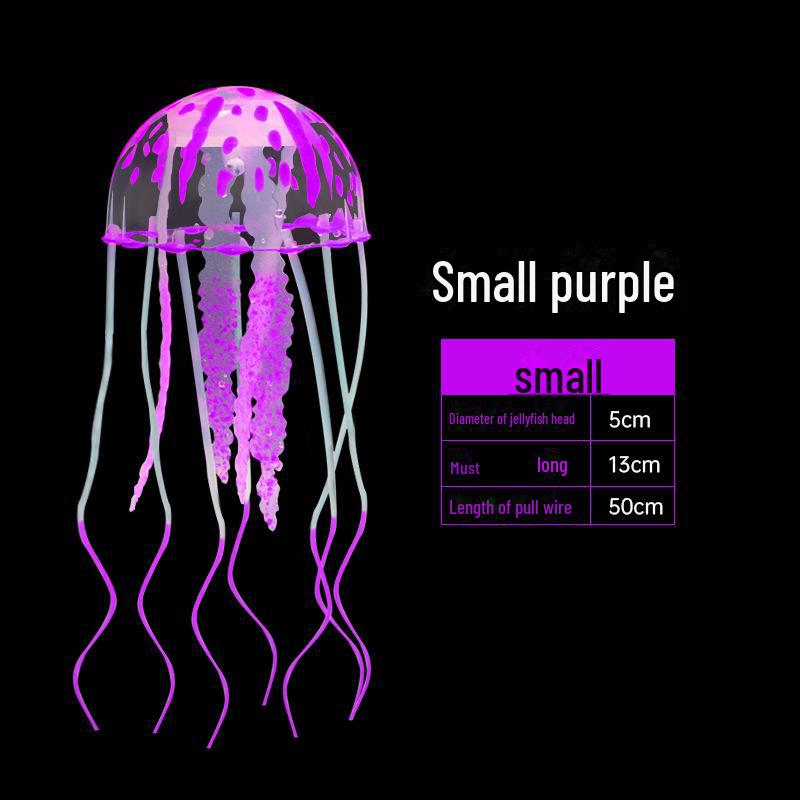 Simulated Silicone Jellyfish Coral Decor for Aquariums