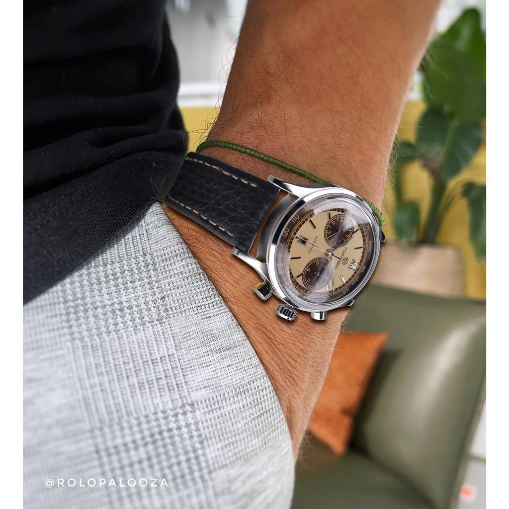 Forsining Men's Fashion Leisure Shanghai Movement Automatic Manipulator GMT1247-9-A