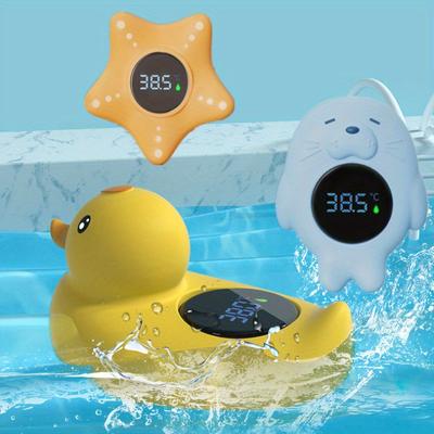 Termometru pentru apă pentru bebeluși Termometru pentru baie pentru bebeluși pentru baie pentru nou-născut Rață electronică, termometru pentru vidră de mare