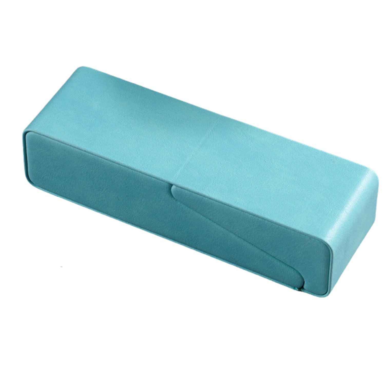 

NYANDELMO ND-0090-R16-BU, a convenient two-way eyeglass case and stand with smartphone stand and blue display.