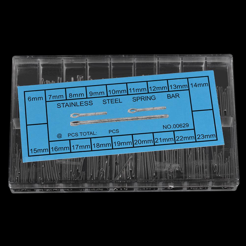 360pcs Box Tungsten Steel Watch Belt Spring Linking Bar Wristwatch Strap Fixing Repair Tool
