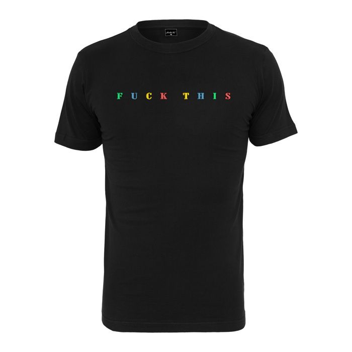 T-shirt - MISTER TEE - Fuck thi - Noir - Manches courtes - Col arrondi