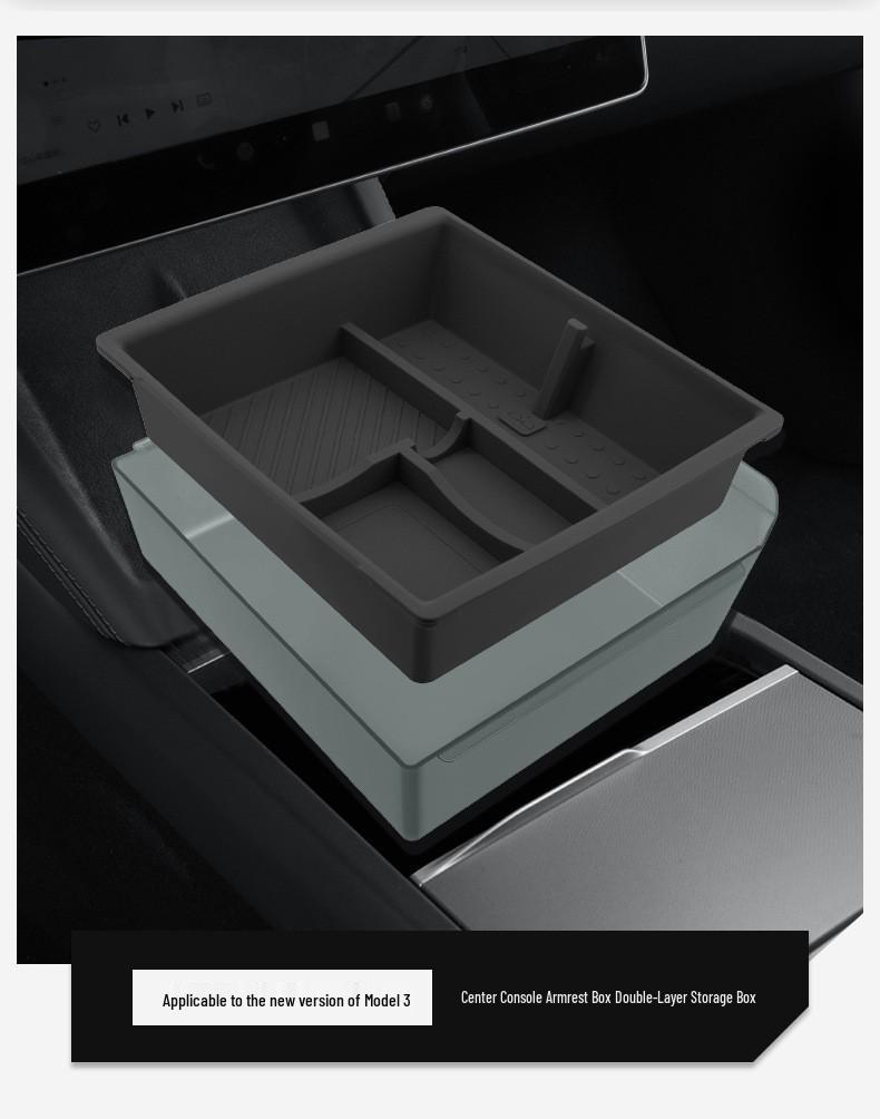 Tesla Model Y/3 Center Console Armrest Storage Box