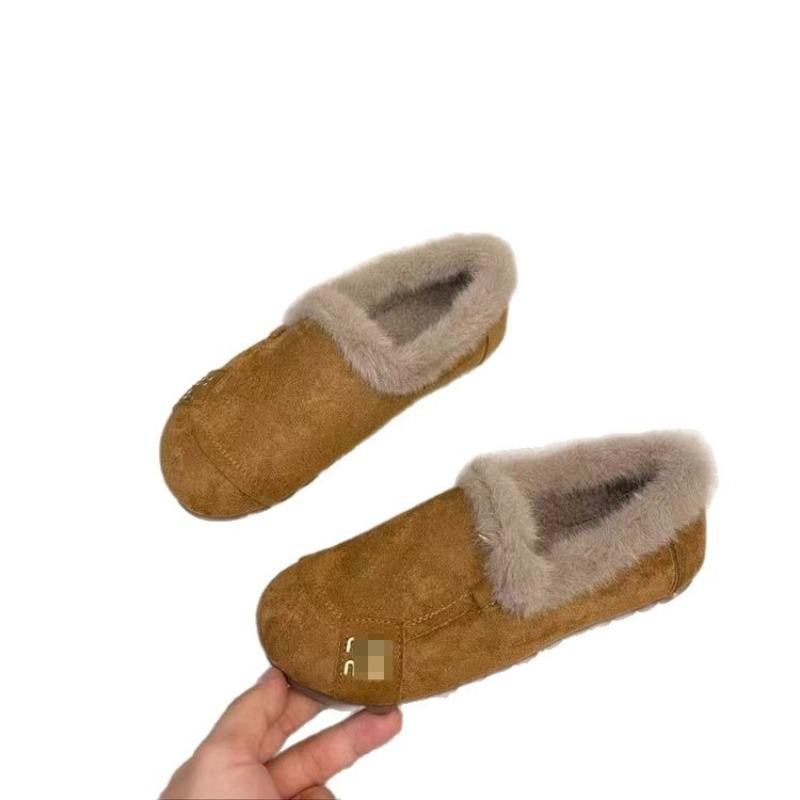 Baotou Shoes - Women's One-piece Slip-on Padded Winter and Autumn New Cotton Slippers
