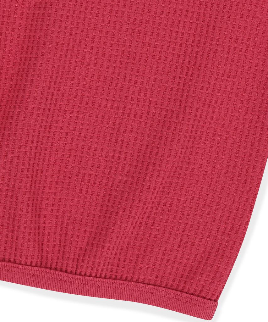 SUNLOVETOUR Aero Waffle Hoodie Red
